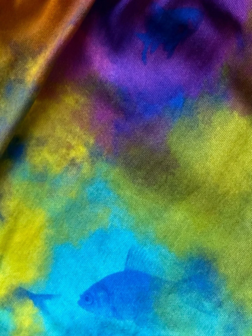 Vilebrequin Baby Boy Bambi Bleu Batik Holi Party Swim Trunks - Size 12M